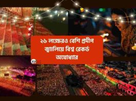 Ayodhya diwali guinness world record​ with Diyas
