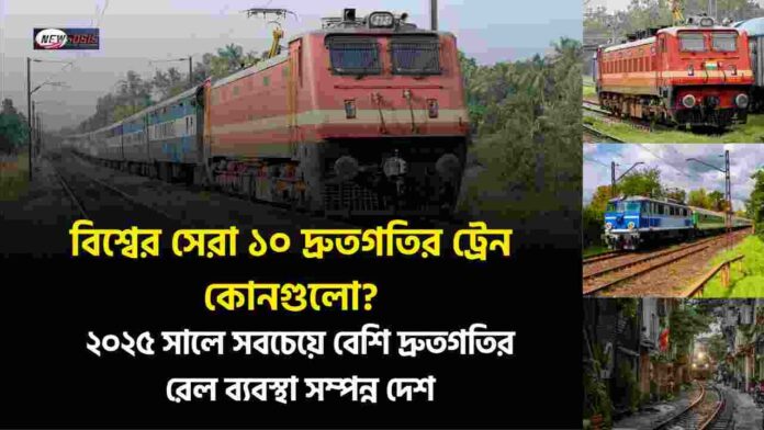 Top 10 Fastest Train in the World Ranked by Speed
