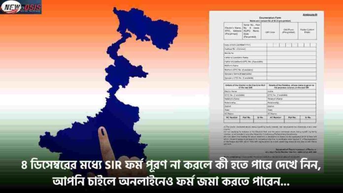 Bengal SIR Form Submission Deadline is 4 December