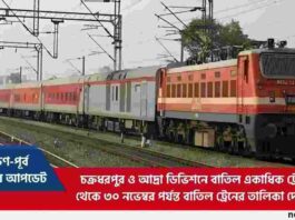 Check out the Full List of Cancelled Trains Now