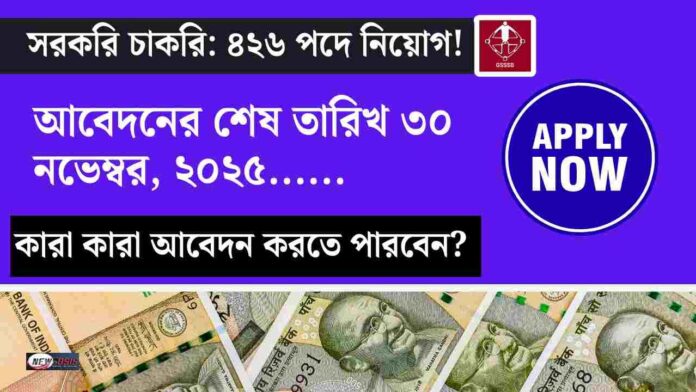 Check out the GSSSB recruitment 2025 notification