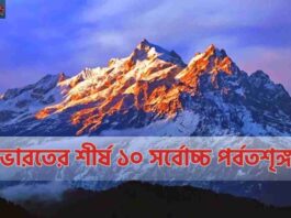 Find Out the Top 10 Highest Mountain Peak in India