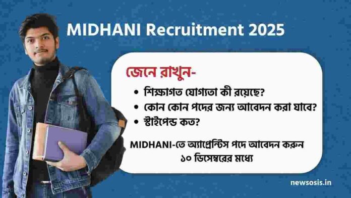 MIDHANI Recruitment 2025 Apply for Apprentice Post