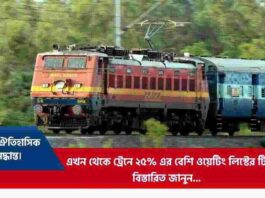 New Railway Rules for Waiting List Passengers
