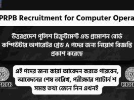 Apply for UPPRPB Recruitment for Computer Operator