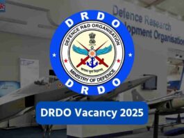 Apply online now for DRDO Vacancy 2025 for 764 posts