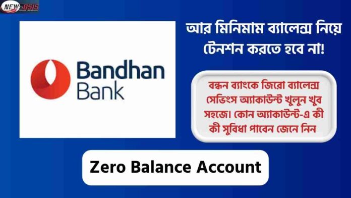 Bandhan Bank Zero Balance Account Opening Online