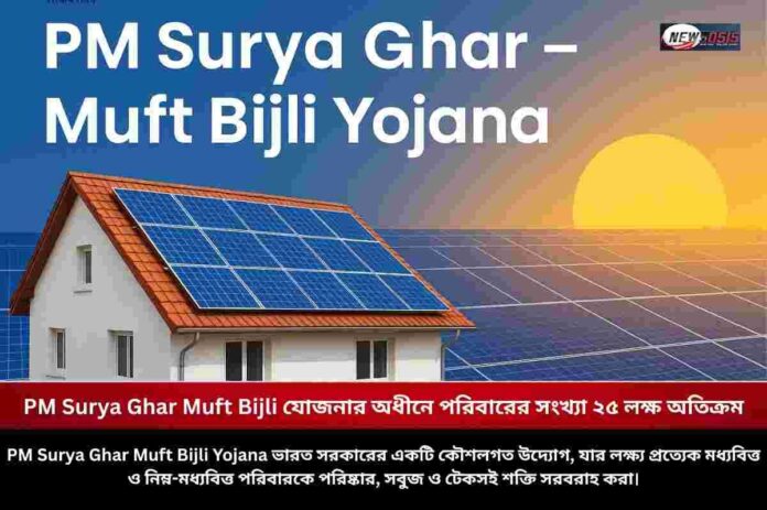 PM Surya Ghar Muft Bijli Yojana crosses 25 lakh mark
