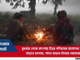 What is the Temperature of West Bengal & Cold Winds