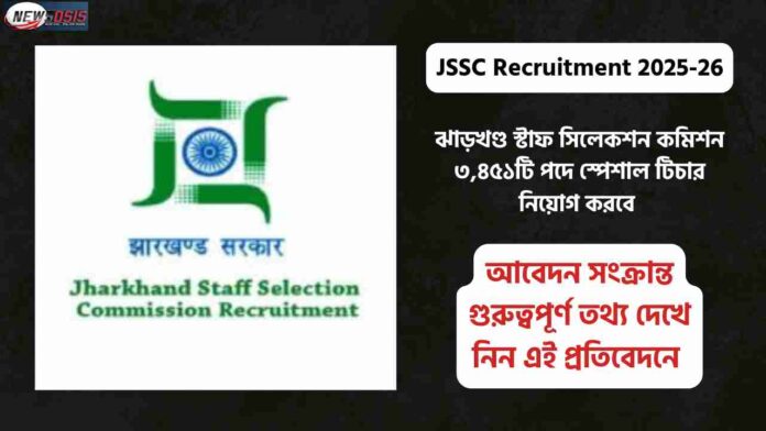 Apply Online Now for the JSSC Recruitment 2026