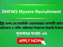 Apply Online for the DHFWS Mysore Recruitment