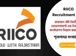 Apply Online for the RIICO Recruitment 2026