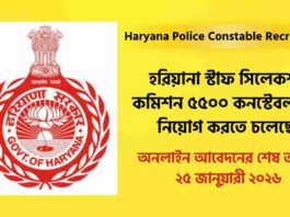Apply for the Haryana Police Constable Recruitment