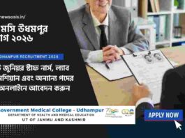 Apply online for the GMC Udhampur Recruitment 2026