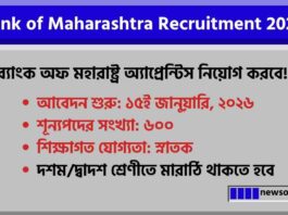 Bank of Maharashtra Recruitment 2026 Notification