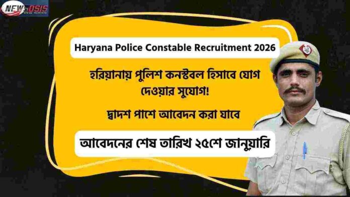 Haryana Police Constable Recruitment 2026
