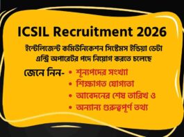 ICSIL Recruitment 2026 for Data Entry Operator