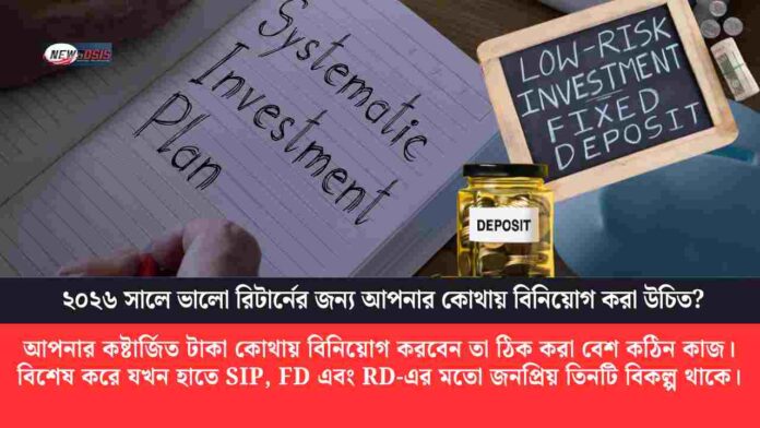 SIP vs FD vs RD in 2026 Compare Returns & Risks